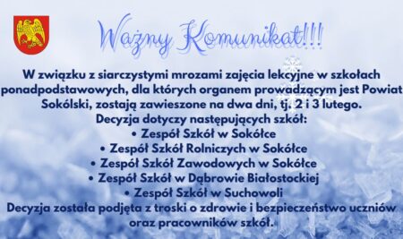 Zawieszenie zajęć szkolnych